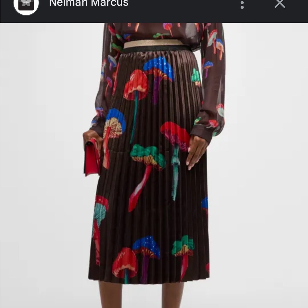Le Superbe Super Shroom Pleated Midi Skirt